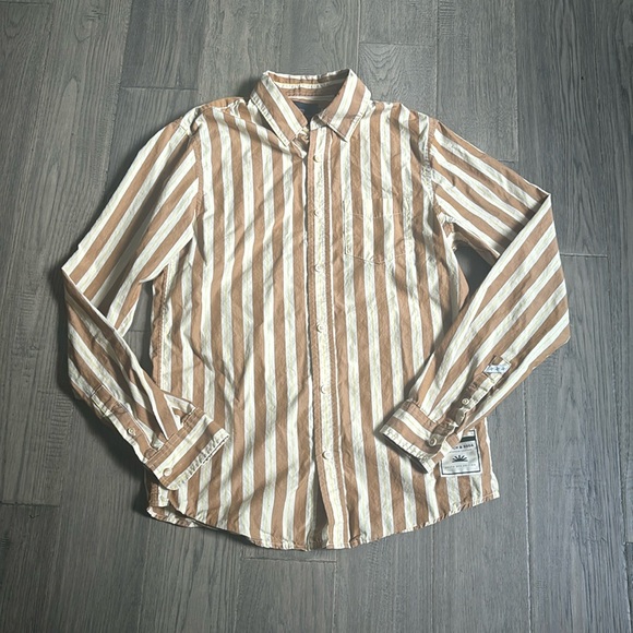 Scotch & Soda Other - 🔥Scotch and Soda🔥 | Brown and cream striped button down shirt